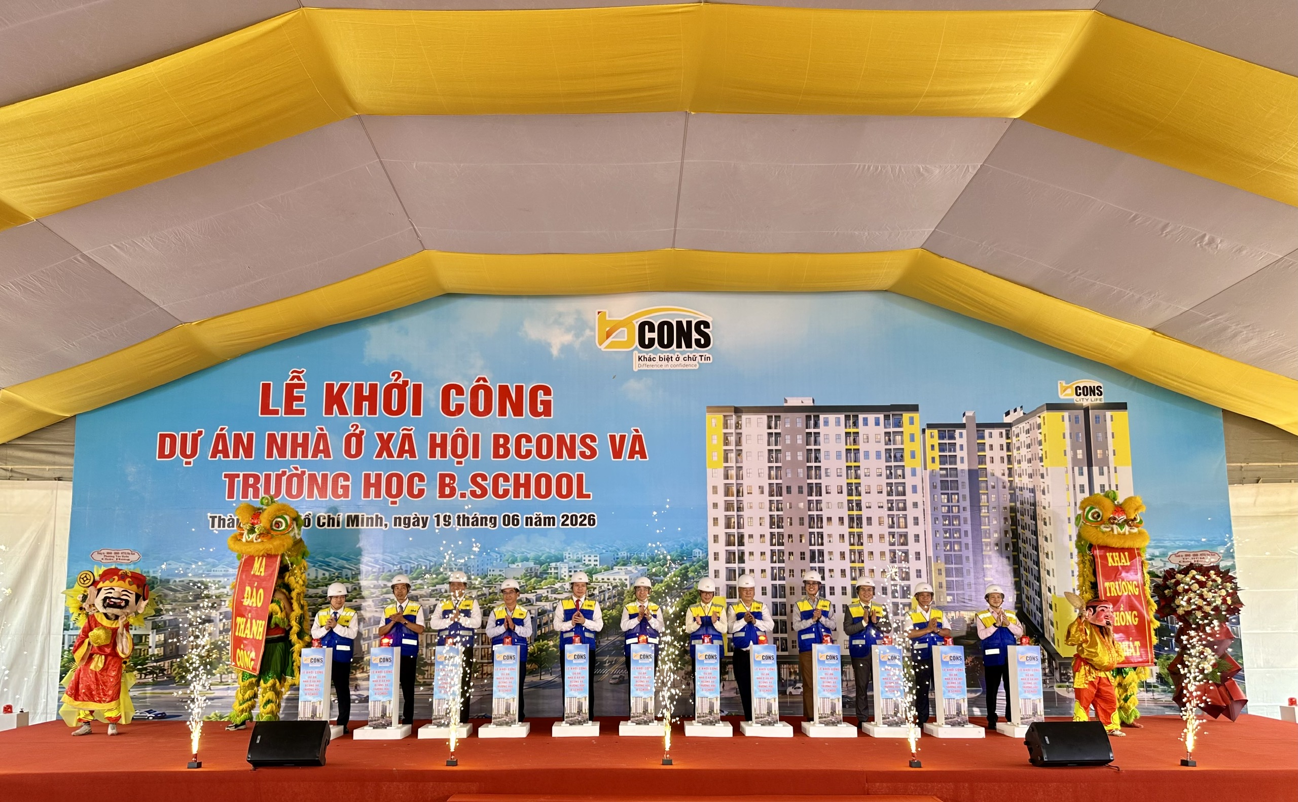 TP.HCM: Khởi công dự án nhà ở xã hội 802 căn hộ tại phường Tân Uyên